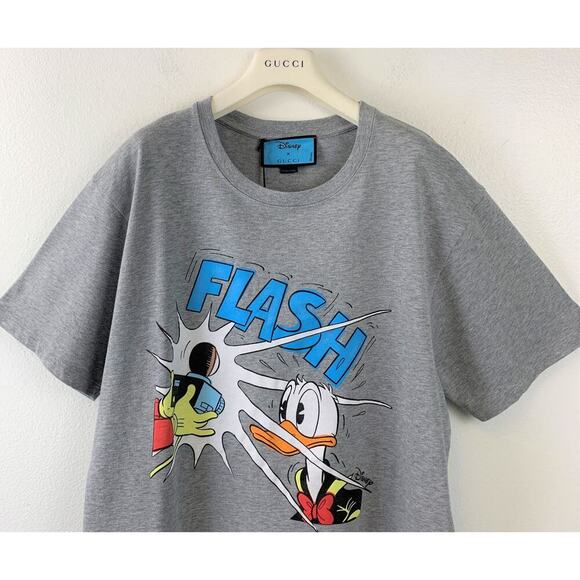 NWT Gucci X Disney Donald Duck T-Shirt Gray Size L - Picture 8 of 15